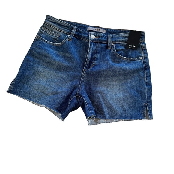 Joe’s Blue Denim Jean 4” Shorts Cut off Raw Hem Summer Size 28 NWT - Picture 3 of 9